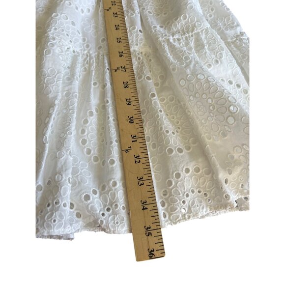 Lilly Pulitzer Taviana Eyelet Dress White Circle Bloom Resort Style Size 00 - Picture 5 of 16